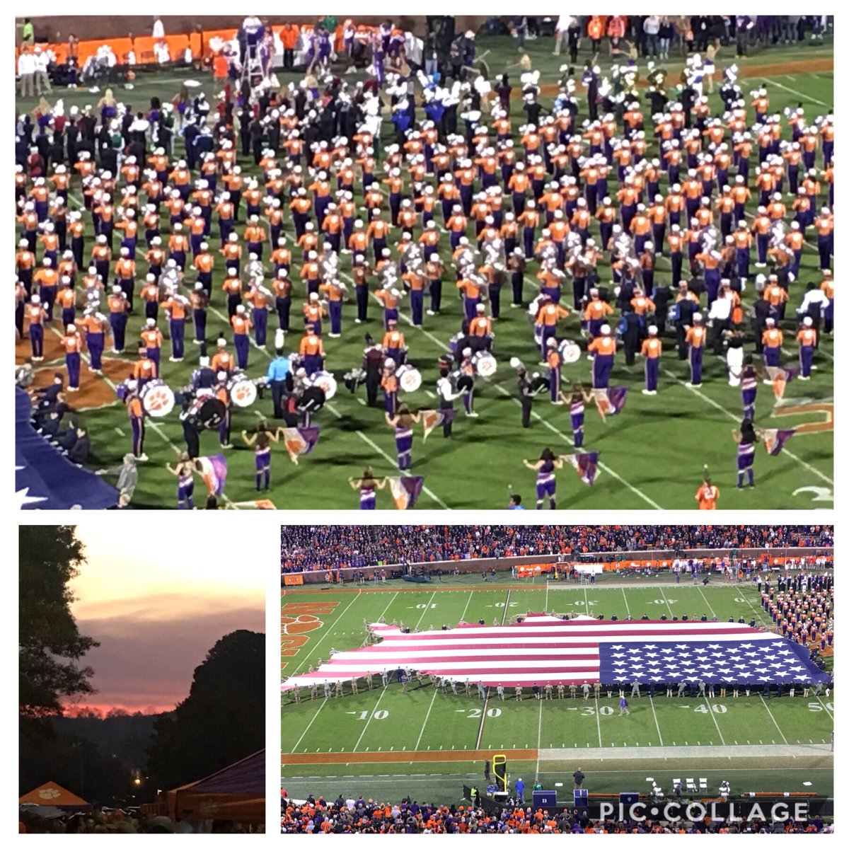 AllAboutMeInSC's tweet photo. And another night watching the Mighty CLEMSON Tigers! 🐾🐾🐅🐅 https://t.co/e9nyfbKllv