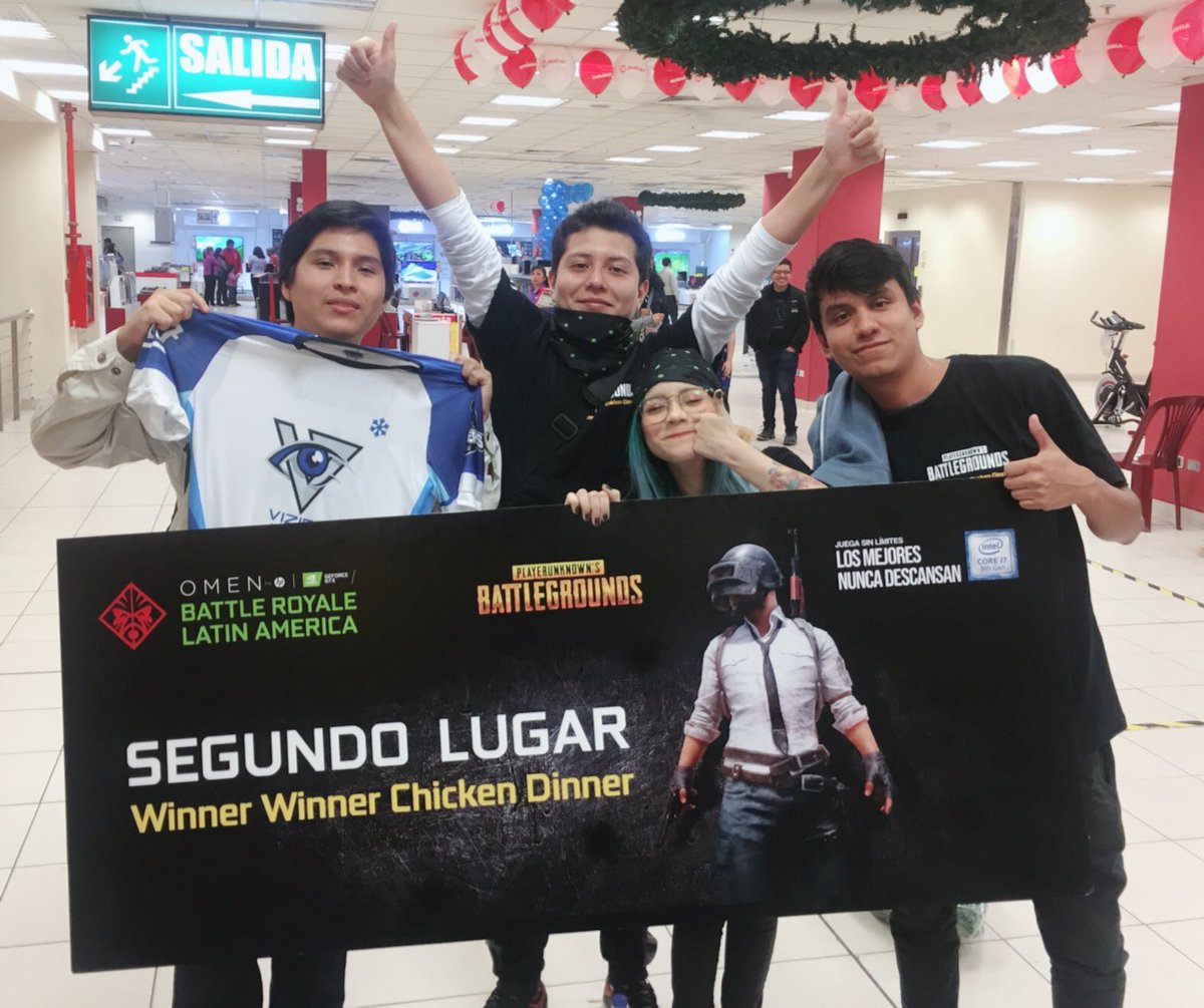 LuciaWeird's tweet photo. ✨Quedamos en segundo lugar en el torneo de @PUBG #BattleRoyaleLA #OmenGeforce!✨
Quiero agradecer este logro a mi equipo #TeamLucyWeird, a todos los miembros de la #WeirdArmy que fueron a apoyarnos y a @NVIDIAGeForceLA y @OmenByHp_Latam por la oportunidad. 💖
Viva Perú! 🇵🇪 https://t.co/03n4pbA8zD