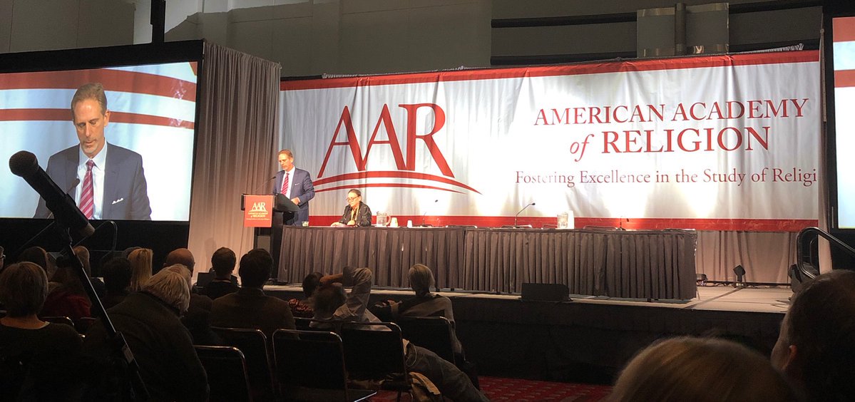 “The moral ruin of white US evangelicalism in the age of Trump and my own failure to center racism in my work are deeply intertwined. My AAR address tonight constitutes part of my repentance of the sin of racism,” @dpgushee President of the American Academy of Religion #aarsbl18
