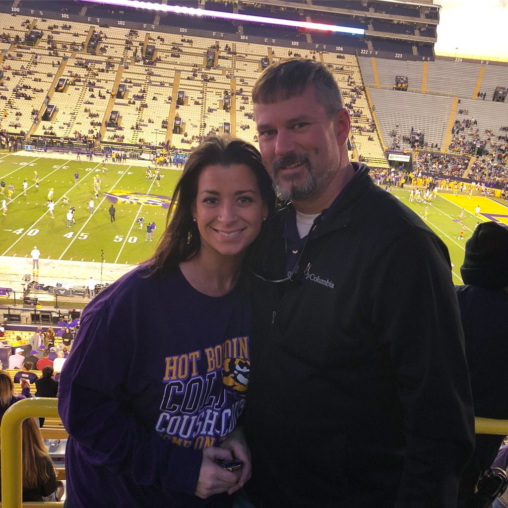 mvb86's tweet image. Our first game!!!  #LSU