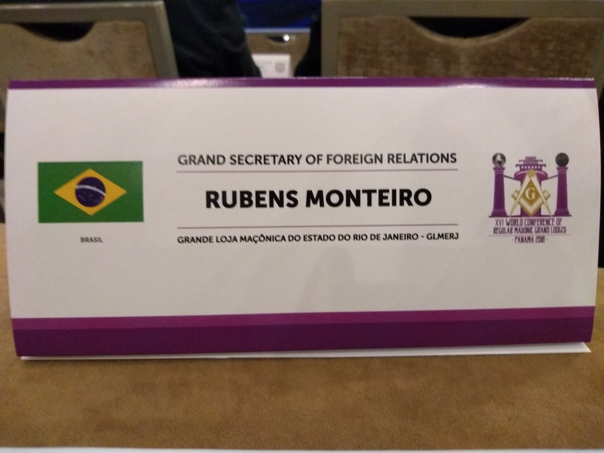rubenscmonteiro's tweet photo. Reunião de trabalho na Conferência Mundial de Grande Lojas Maçônicas Regulares #wcrmgl2018 #GLMERJ #CMSB https://t.co/BFQISaf7xL