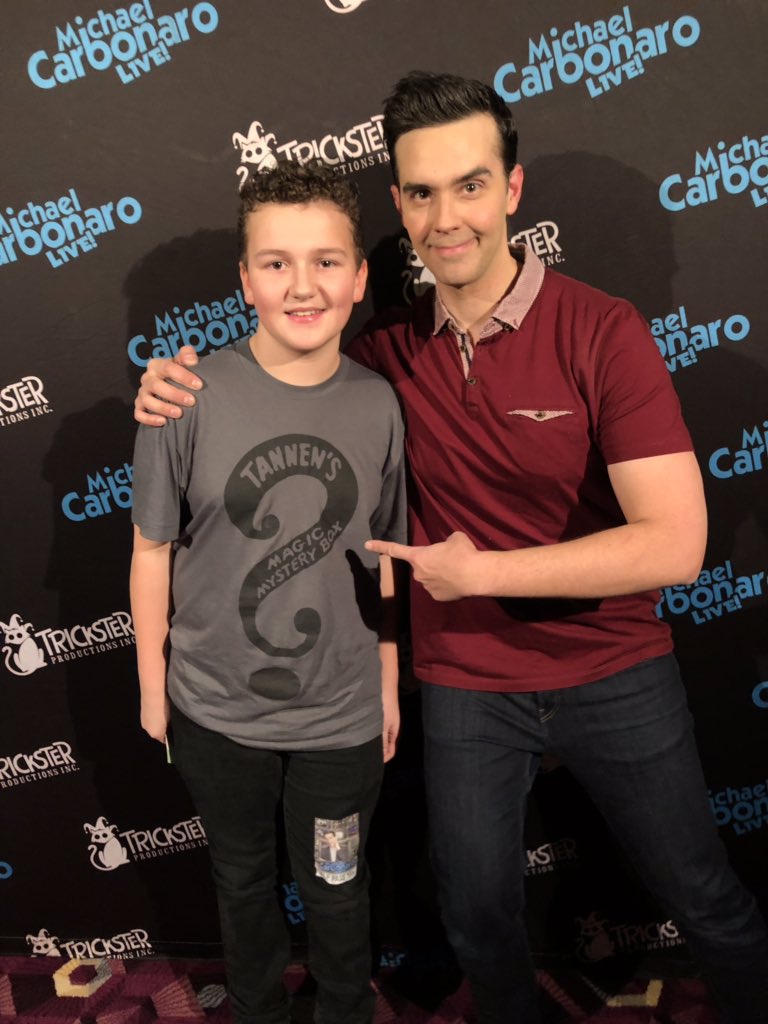 Thanks <a href="/carbonaro/">Michael Carbonaro</a> for a great show. Tannen’s Magic Camp representing.