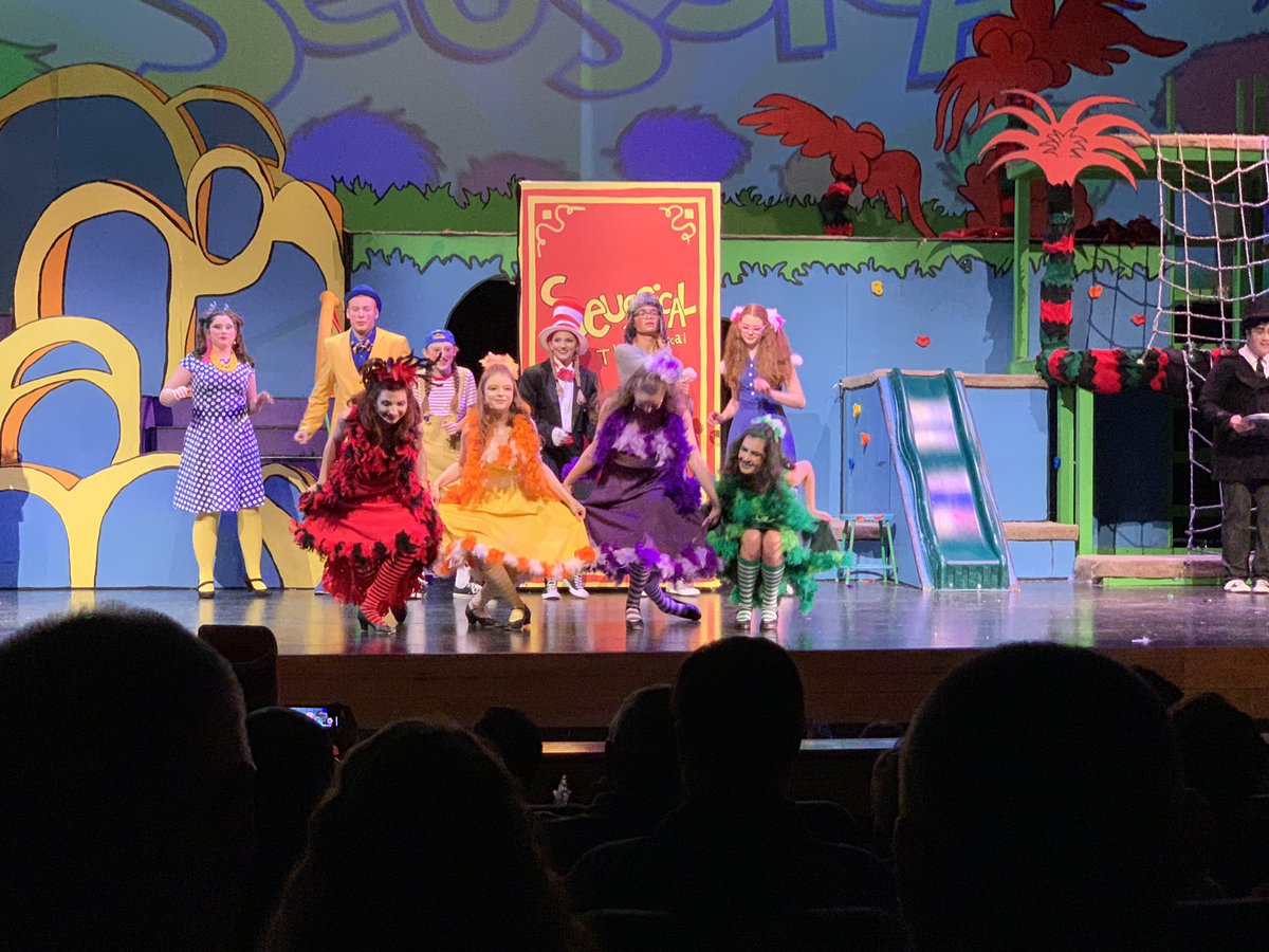 BSKUPS's tweet photo. I have no words to describe how much I LOVED the performance of Suessical tonight! You all absolutely amaze me with your talent, and I am so incredibly proud of you! BRAVO! @WAUCONDA_DRAMA @BulldogLife_WHS #D118Life #proudteacher #somuchtalent #tearsofjoy #amazingmessage https://t.co/3WAobZG1cR