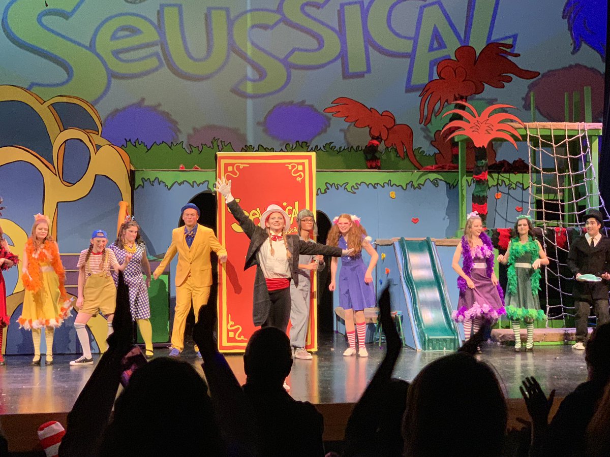 BSKUPS's tweet photo. I have no words to describe how much I LOVED the performance of Suessical tonight! You all absolutely amaze me with your talent, and I am so incredibly proud of you! BRAVO! @WAUCONDA_DRAMA @BulldogLife_WHS #D118Life #proudteacher #somuchtalent #tearsofjoy #amazingmessage https://t.co/3WAobZG1cR