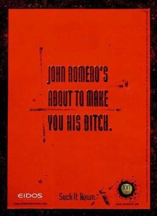 I’d be remiss if I didn’t share the Daikatana ad, probably the biggest gaming flop of all time. For the record, John Romero hated this ad too.