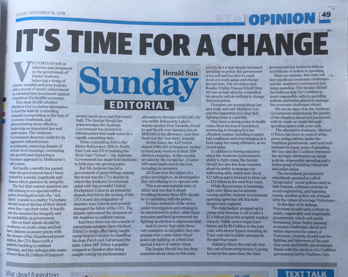 EM_Bentleigh's tweet image. It’s time to kick this corrupt #rorting Victorian State Government out. #VicVotes2018 #Bentleigh