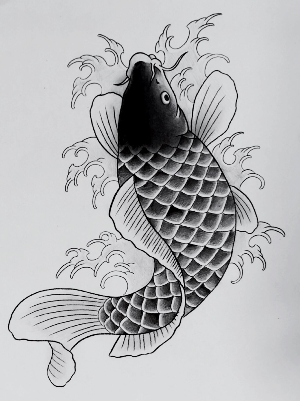 Twitter 上的 Tattooer Kagura 鯉下絵 タトゥー 刺青 Tattoo イラスト 鯉 T Co 1smlqoaqij Twitter