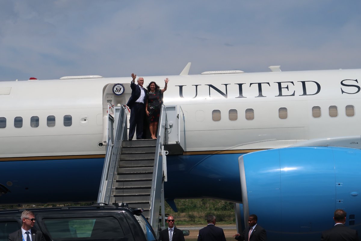 U.S. Embassy Port Moresby bid farewell to @VP Pence and @SecondLady Karen Pence today as they wrapped up their Papua New Guinea visit. He and Mrs. Pence also experienced PNG’s unique, spectacular culture. #VPinAsia, #APEC2018