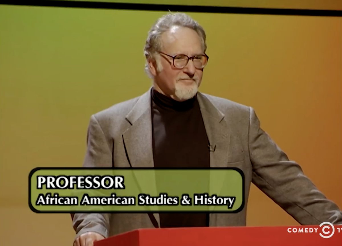 You'll note that the debut sketch of "Black Jeopardy" featured Louis C.K. as "Mark, a professor of African-American studies at Brigham Young University."Here is IKBP's Mark D. Naison of Fordham University, and author of the 2002 memoir "White Boy."Look familiar?