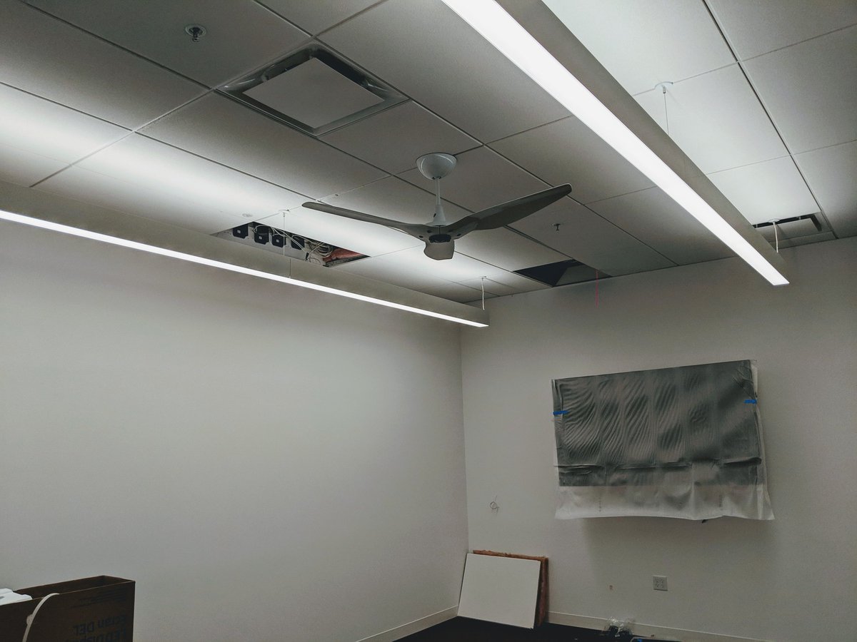 nuLEDs's tweet photo. Lighting a new automotive facility using @nuLEDs #AxisLighting and #PowerOverEthernet ceiling fans https://t.co/eEsyqeT9RU