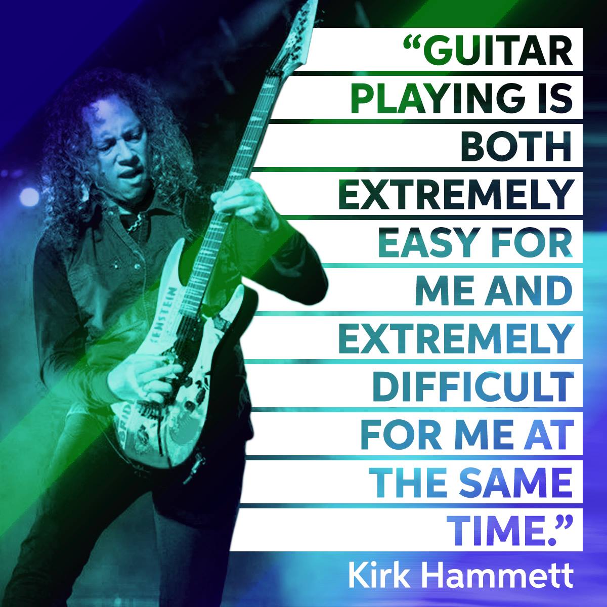  Happy Birthday to guitarist, Kirk Hammett! 