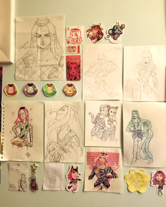 oh here's an update on my anasui wall cuz i know you're all so invested HAHA 