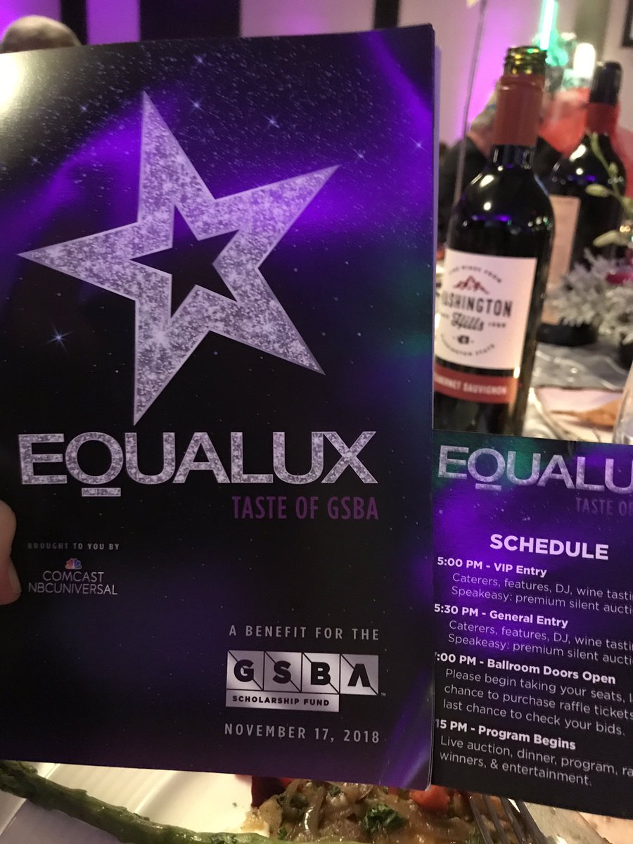 PrideFdn's tweet photo. Congrats to @GSBA on your fabulous #EQUALUX event for #lgbtq scholarships https://t.co/uDyP2dMyr4