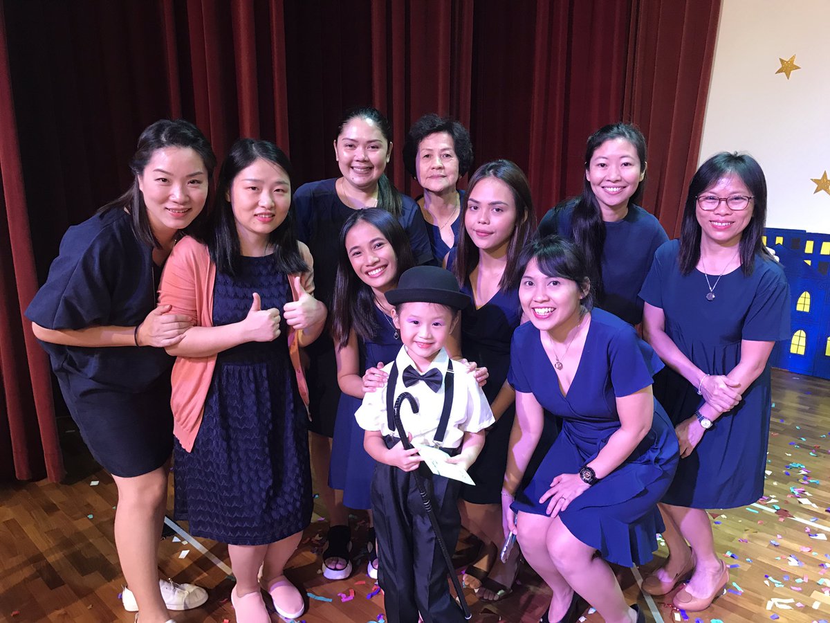 Little C and the teachers who guided her all these years. She will definitely miss them! #possopreschool #clsl