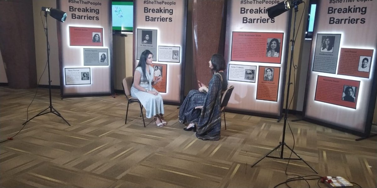 BrandRadiator's tweet photo. A glimpse of CNBC TV Interview of our co-founder &amp; CEO @HimaniMish at @SheThePeopleTV #DigitalWomenAward 2018. 
#womenempowerment #DigitalIndia #startupindia https://t.co/S38C8hAV48