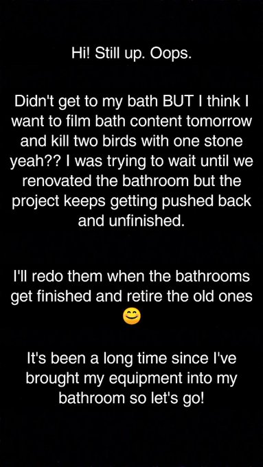 Just going to bed now oops. 🙈 Super laid back videos to film tomorrow including bath content? Saving<a href="/tag/manyvids"class="tags"><span>#manyvids</span></a>