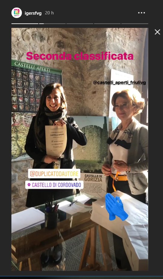 Tre giovani donne, friulane, appassionate di fotografia e di comunicazione social hanno vinto i primi tre premi del concorso "castelliaperti". Sono Sofia Isola, Gloria Piccolo e Sara Perissinotto, con immagini dei castelli di Villalta, Cordovado,Flambruzzo
bit.ly/2QS7Z1r