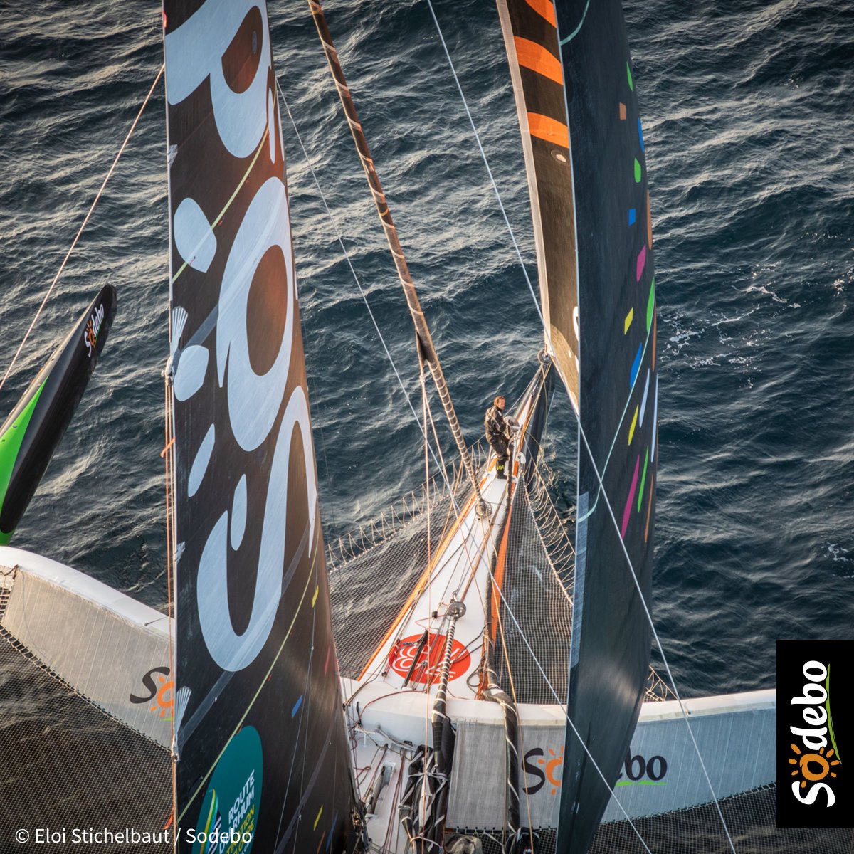 Sodebo_Voile's tweet photo. Au dernier pointage, #SodeboUltim2 est à 1200 milles de la ligne d'arrivée !
Point-à-Pitre, si tout continue ainsi, nous serons là mardi en fin de journée #RDR2014 https://t.co/fSfbJUVbMy