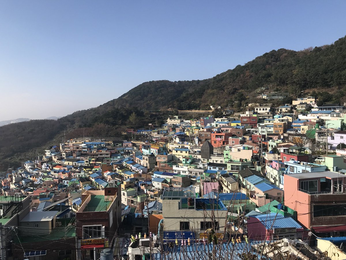 BFbackpackers's tweet photo. Gamcheon Cultural Village 부산 감천문화마을 was a former residence area built by Korean War refugees in the 1950s. However, in 2009 it underwent major urban revitalization to attract tourists. Now, it’s dubbed “The Machu Picchu of Busan”. https://t.co/GVkNxpdOGm