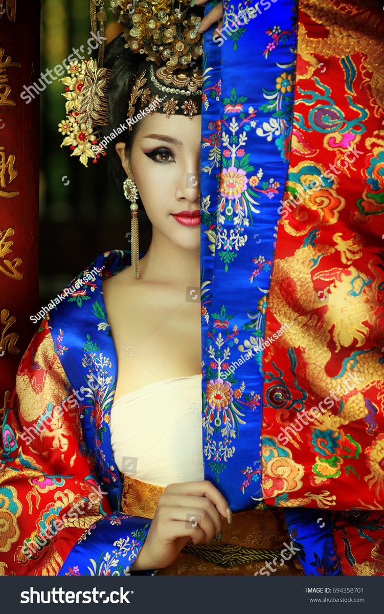 Colourful dress for lovely lady ...
