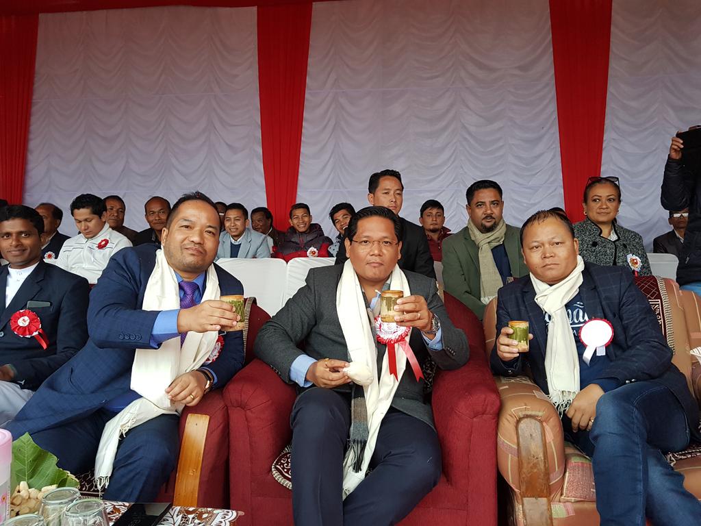 SangmaConrad's tweet photo. Attended the inaugural ceremony of #Mawkynrew Football Cup in presence of Sports Minister #Banteidor Lyngdoh and Urban Affairs #Hemletson Dohling. https://t.co/RDBYEOfzqL