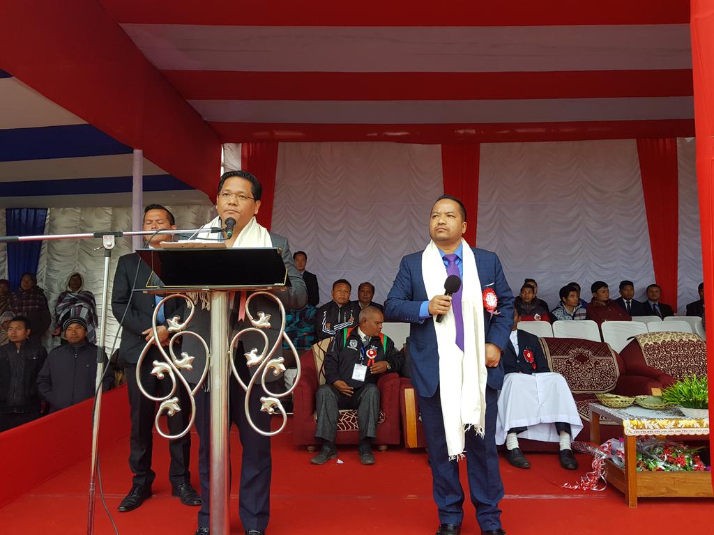 SangmaConrad's tweet photo. Attended the inaugural ceremony of #Mawkynrew Football Cup in presence of Sports Minister #Banteidor Lyngdoh and Urban Affairs #Hemletson Dohling. https://t.co/RDBYEOfzqL