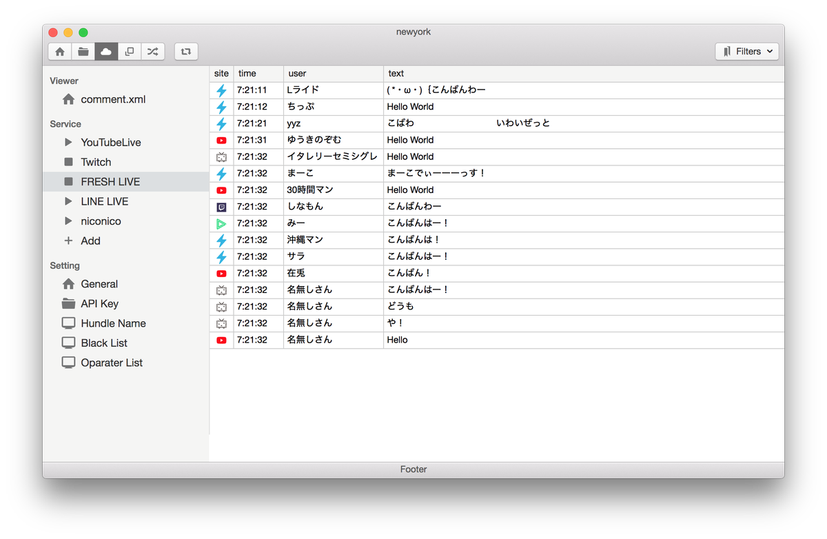 jintokai's tweet image. マルチサイト対応のコメントビュワーが欲しくて
結構前からのんびり作ってます(´･ω･｀)

このソフト1つで全部サイトのコメントが拾えて、
プラグイン方式で簡単にサイトの追加ができて、
WindowsでもMacでも動かせるものを作りたいです（　･`ー･´）

#Electron #Nodejs #Photonkit #Handsontable