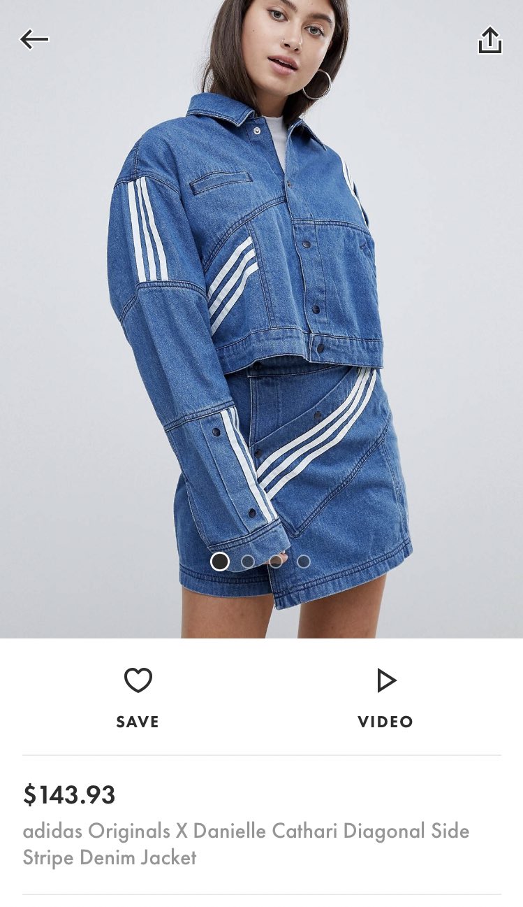 shu on X Adidas Originals X Danielle Cathari Denim Jacket https t KAWynNYPP2 X
