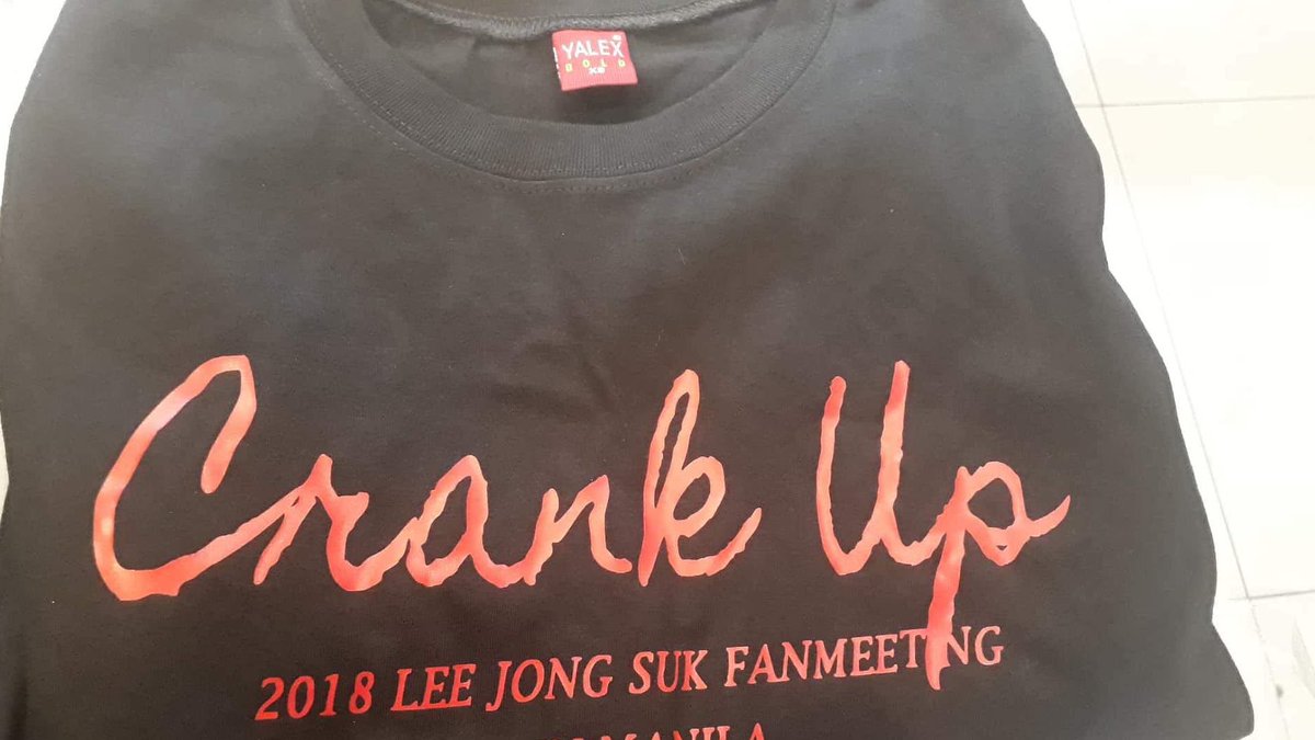 seoulhee17's tweet photo. Hi guys! We have an extra Crank Up shirt (XS), available for only Php 230 pesos. ��
DM us for our location. First come first serve basis.
#LeeJongSukInManila
#LeeJongSukInMNL
#Crankupinmanila #LJSinMNL https://t.co/DhLQGeRD3J