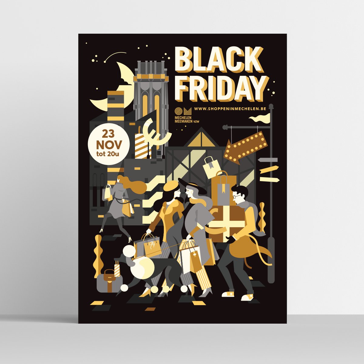 GeprintMechelen's tweet photo. 23/11 is het Black Friday avondshopping in Mechelen! Wie komt er allemaal koopjes jagen?
#blackfriday #mechelen #2800 #2800love https://t.co/lTD9HTtjVM