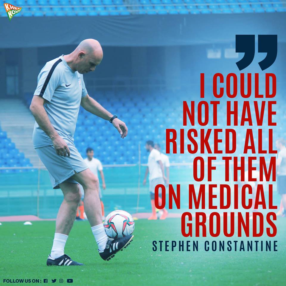 KhelNow's tweet photo. The @IndianFootball head coach was pretty clear when asked about his team selection against @JordanFA on Saturday night.
@StephenConstan
#IndianFootball #JORvIND #JORIND #BackTheBlue #AsianDream #WeAreIndia https://t.co/VR1KMwzWRO