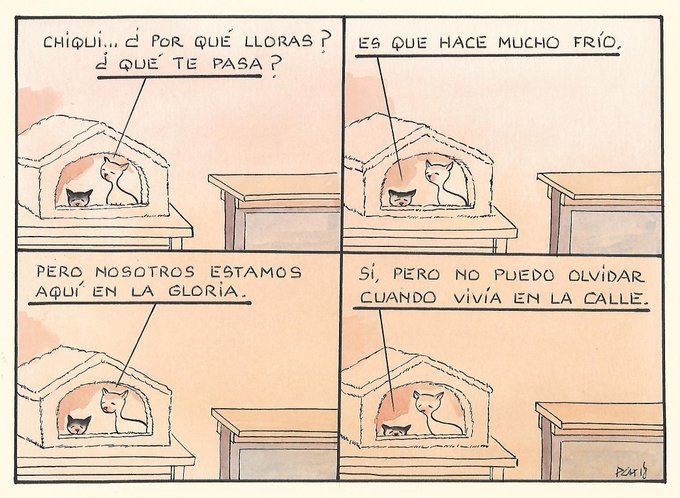 » Tuit ❤️:

Mi viñeta de hoy viernes 16 de noviembre de 2018.
RUFO Y CHIQUI. 

— Paco Catalán. (pacocatt) November 16, 2018

─
#Difunde en #LealesOrg una #adopción y #adopta o sé #acogida para #AdoptaNoCompres
O un #SeBusca de #perro o #gatos; #perdido …
