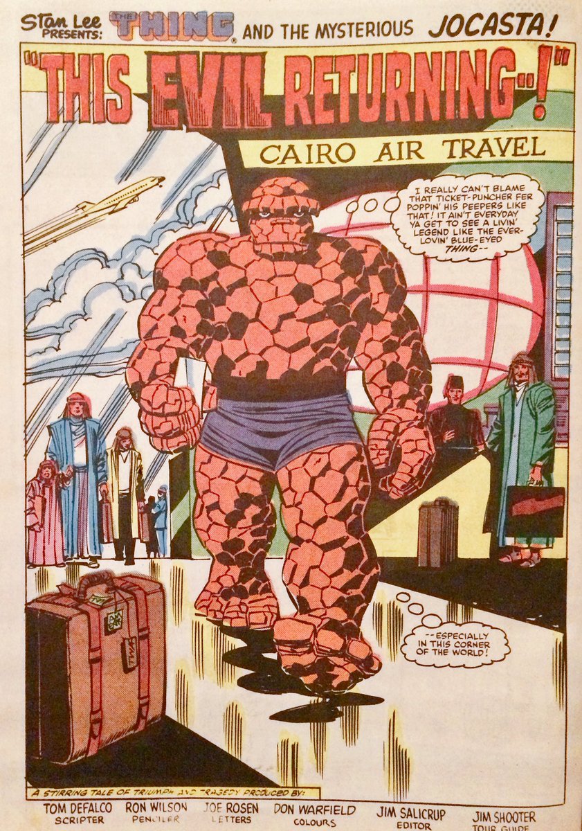 ComicsCollecti1's tweet photo. Marvel UK’s The Thing is Big Ben No.1, 28th March 1984. Ol’ blue eyes is back! Featuring Iron Man, Captain America, Donald Dogfly &amp; a pin-up of The Thing. #stantheman #StanLeeForever https://t.co/FMfcnQ22o0