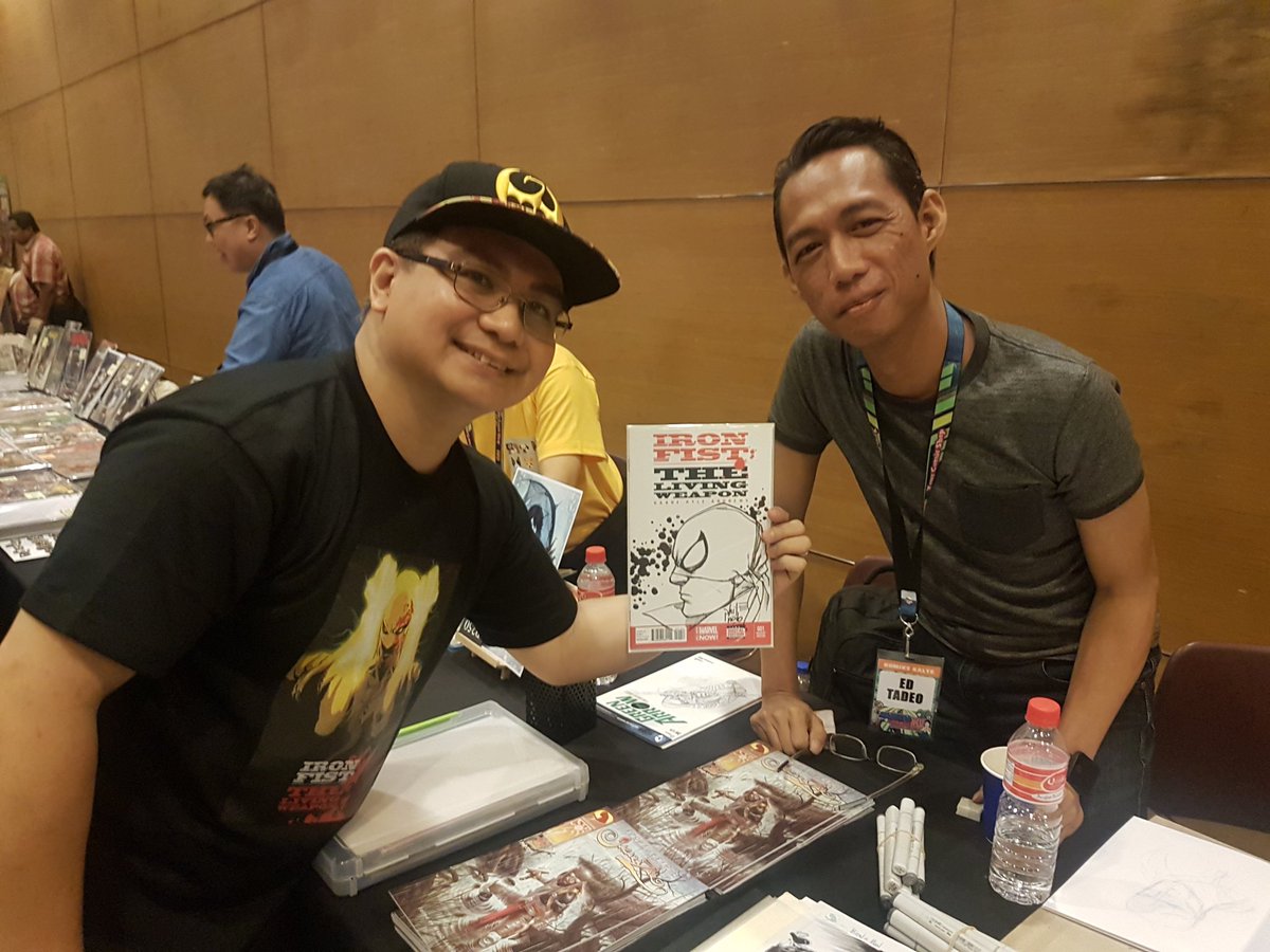 iamironfist23's tweet photo. Got an Iron Fist art done by amazing artists @philnoto & @edtadeo! masterpiece! The sketch (2nd photo) was done by Noto @AsiaPOPComicon 2018. Tadeo worked on the finishes (1st) yesterday at #Komikon!π
#IronFist #IamIronFist #PhilNoto #EdTadeo #APCC2018 #Komikon #Komikon2018 https://t.co/NipCjZb7nn