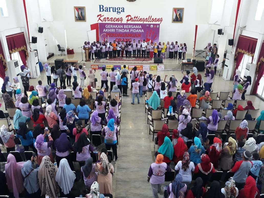 Deklarasi & peluncuran gerakan bersama akhiri tindak pidana  perdagangan orang di Sulawesi Selatan yg dihadiri sekitar 1000 orang di Rumah Jabatan Gubernur Sulsel hari ini. Bagian pencapaian SDGs goal 5 target 5.3
#genderequity 
#SDGs #stopperdaganganorang