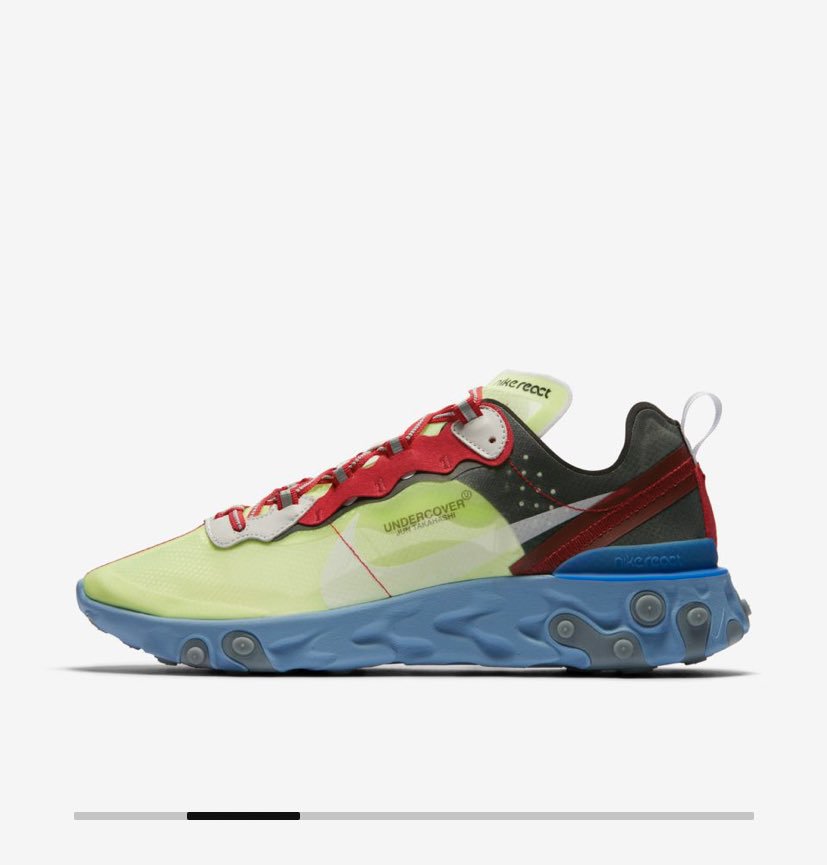 nogikutu46's tweet photo. UNDERCOVER × NIKE 
REACT ELEMENT 87👟

#乃木坂46
#齋藤飛鳥
#乃木靴 https://t.co/sj7l4w2prl