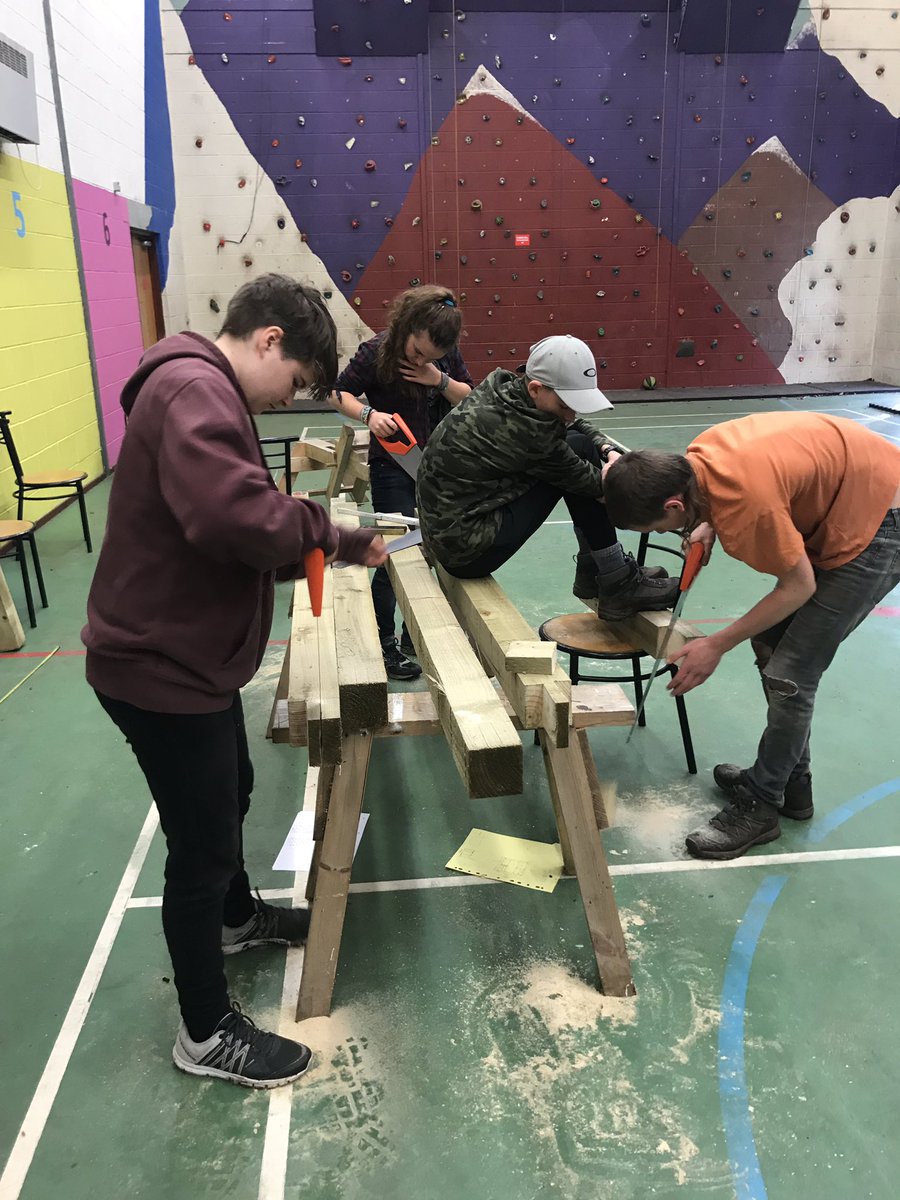 JonathanPounder's tweet photo. Great day working with @heritage_crafts in Thirsk with young people from  @atnyy to start constructing a Tudor building #greenwoodworking https://t.co/YSlAa9p2Jg