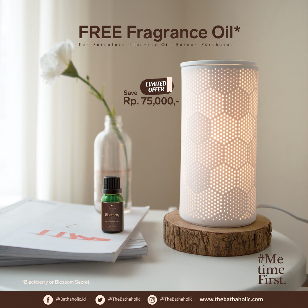 LippoMallPuri's tweet image. •Free @thebathaholic’s Best seller Fragrance oil for every Porcelain electric oil burner purchases. Visit Bathaholic at Lippo Mall Puri! #bathaholiconsale #metimefirst #lippomallpuri
