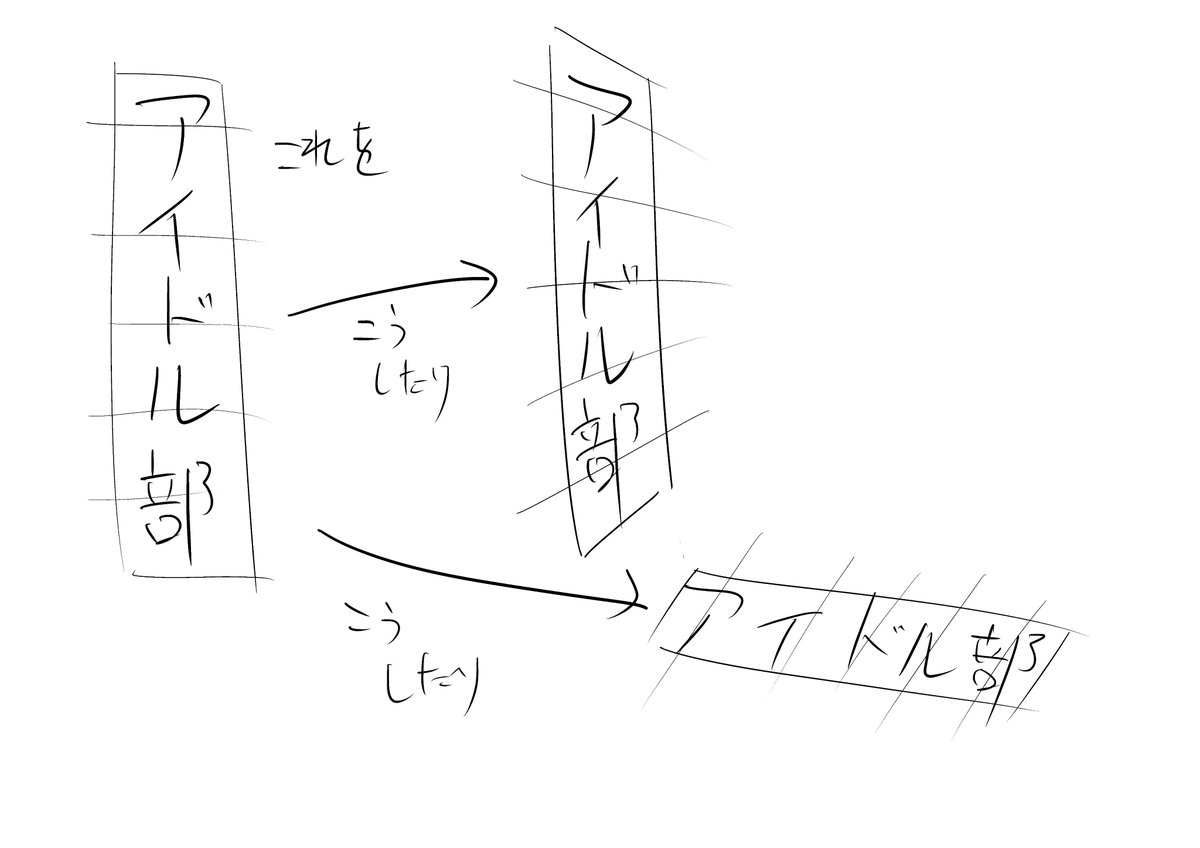 クリスタで文字をこんな感じに加工する方法知ってる方見えたら教えてくれませんか 