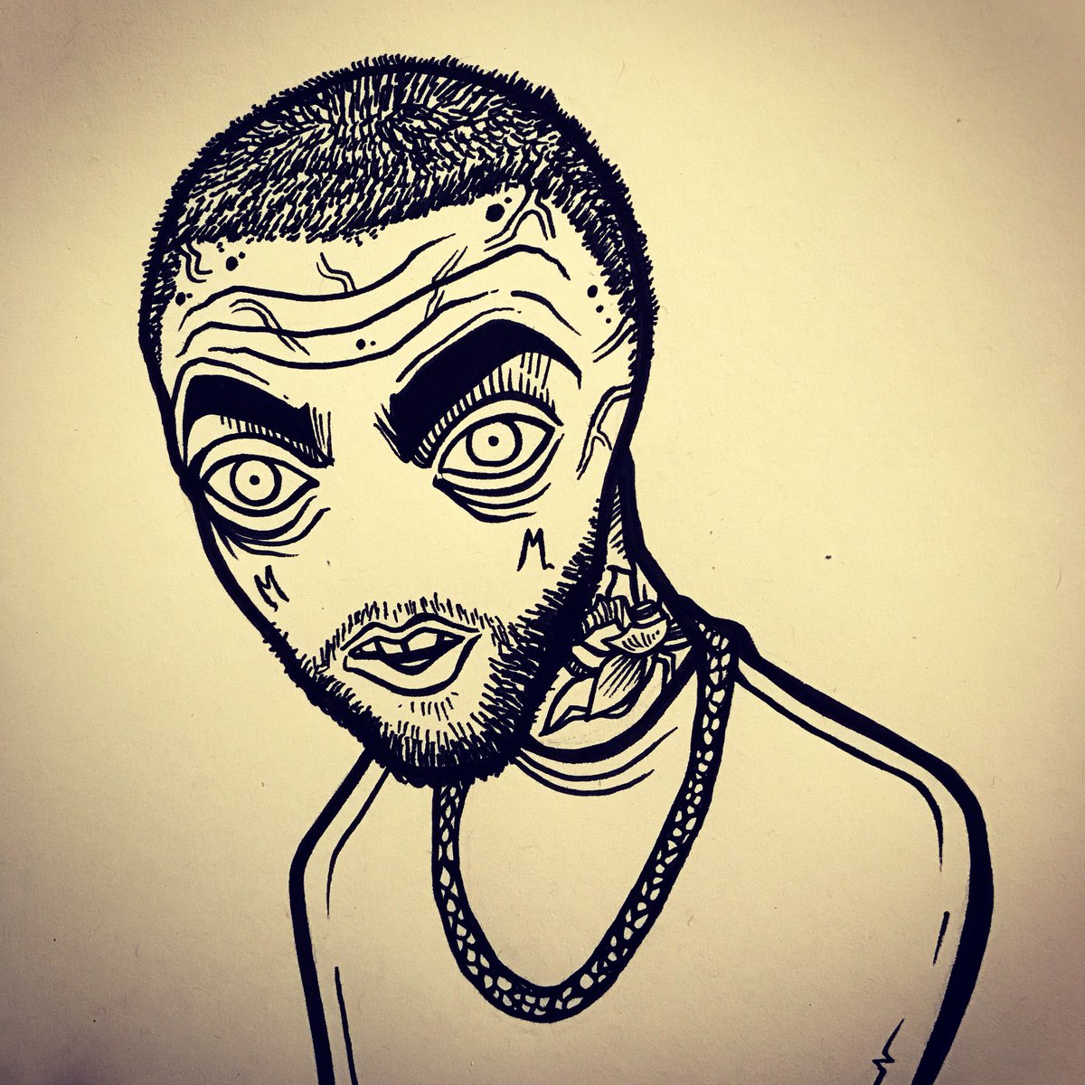 TheGimpGeneral's tweet photo. GIMP MILLER @MacMiller 
Been meaning to share this for a while. What a hero.
RIP Mac Miller. 
#MacMiller https://t.co/g0cMuOicuQ