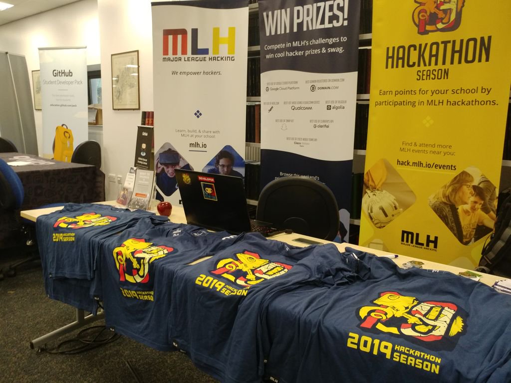 MLHacks's tweet photo. People of @DurHackEvent, we're giving out the fabulous season t-shirts from @CapitalOne at the MLH table, come and grab yours before they're all gone!
#DurHack2018 https://t.co/1wC9tm1Ubb