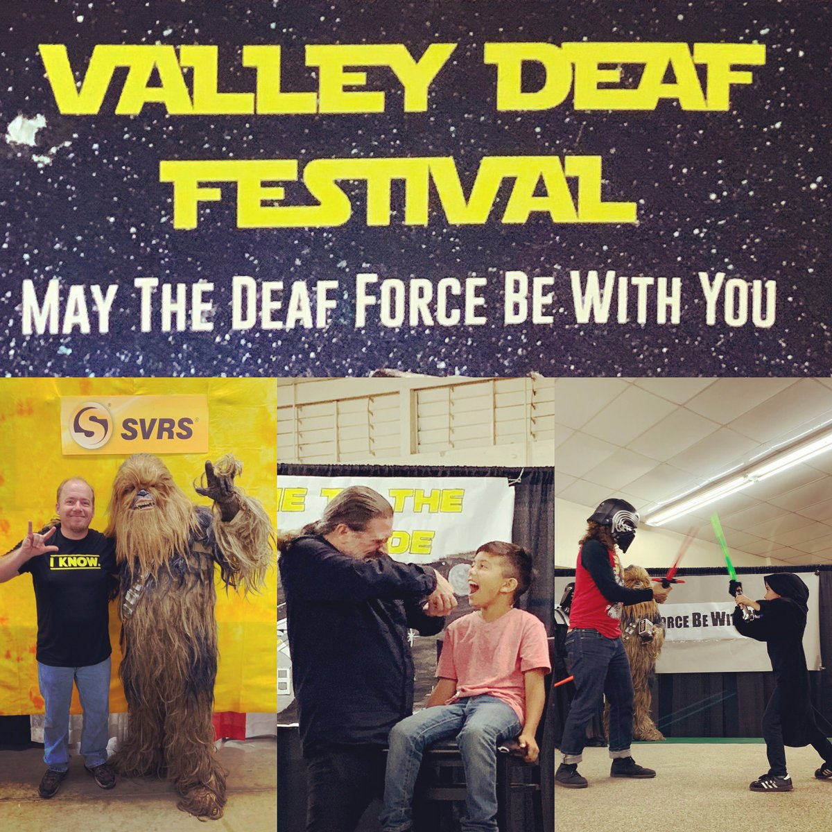 DHHSCtweets's tweet photo. #VDF2018 #DHHSC **BREAKING NEWS-JUST IN**
Photos of VDF 2018 event is up and running!
https://t.co/kNZA08tvRD
Enjoy and...
May The Deaf Force Be With You! 😊😁👍🏻🙌🏻💥 https://t.co/zP2cFOAUnk