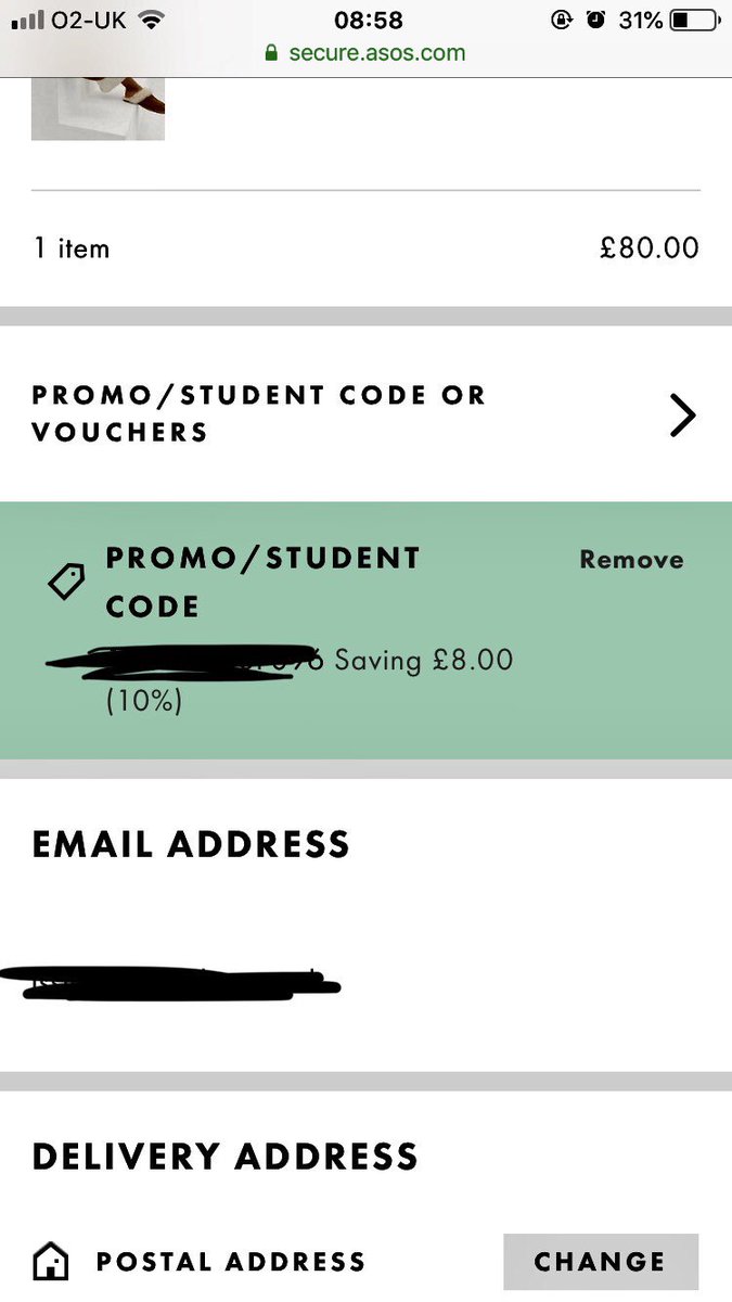 IssieB_92's tweet photo. @ASOS_HeretoHelp can you tell me why The 20% student discount isn’t working please :) https://t.co/rMxvRUkDOx