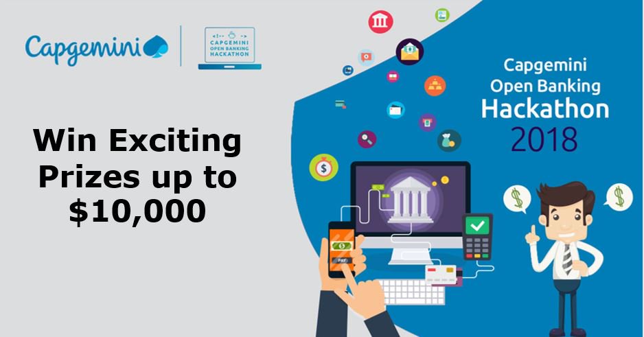 Capgemini's tweet photo. Last chance to create new digital customer experiences in our #OpenBanking virtual hackathon and win exciting prizes up to $10,000 https://t.co/vwJVhObVov #CX #Banking #OpenBankathon https://t.co/lVcVoLjaYq