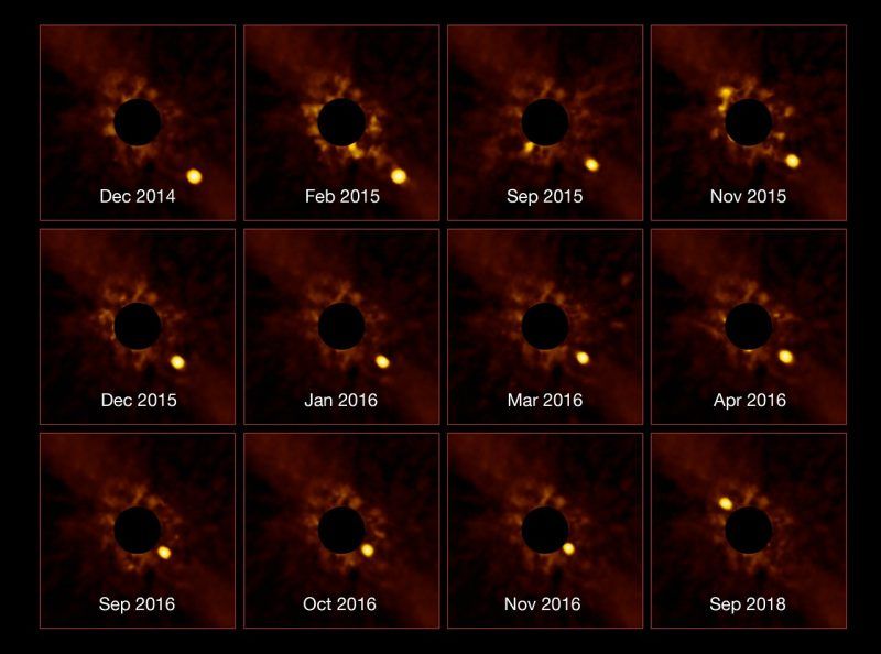 maximaxoo's tweet photo. #Space: astronomers have captured the passage of #exoplanet #BetaPictorisb into the glare of its star. Amazing #timelapse! 
► https://t.co/b8h822B2YN via @earthskyscience https://t.co/FjBuGRcy5D