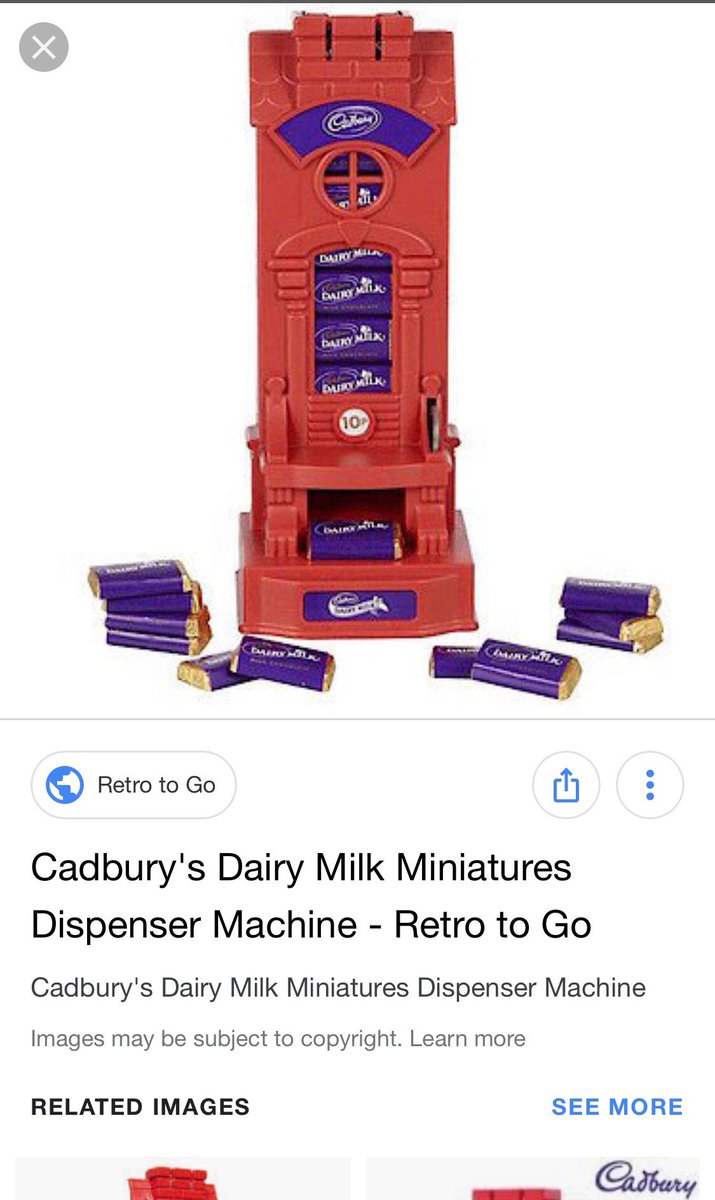 Cadbury's Dairy Milk Miniatures Dispenser Machine - Retro to Go