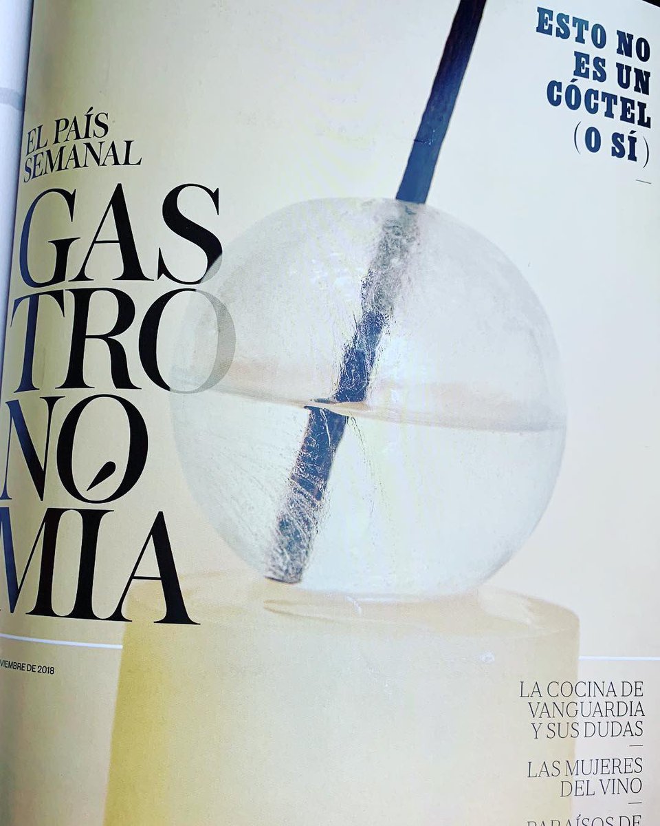 GastroRosaRivas's tweet photo. “Queremos abrir un camino para paladares sin prejuicios. Revisaremos el legado de #elbulli al cóctel”. Hoy en @elpaissemanal el laboratorio de innovación coctelera de #albertadria @elbarriadria y @BACARDI @ferranadria #marcalvarez #fotorelato #federicoreparaz https://t.co/C8giaorhp4