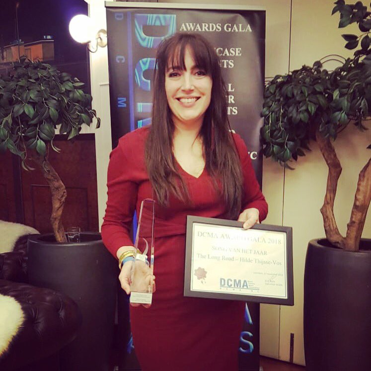Hilde_Vos's tweet photo. I am so grateful to be a DCMA winner this year. I won ‘Best Dutch Country Song’ with my song ‘The long road’. Blessed! 🙏🏼 #country #countrymusic #thelongroad #thelongroadalbum #epthelongroad #dcma #cma #dcmaawarda #awardgala #award #winner https://t.co/xj4svuUAiR
