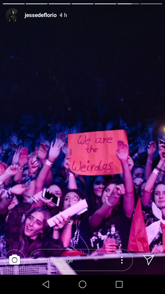LovelythebandUK's tweet photo. Remember when @MitchyCollins saw my poster and told @jessedeflorio to take a picture... @lovelytheband #MYTHamburg #GoodTimes https://t.co/zL0geVk5E3