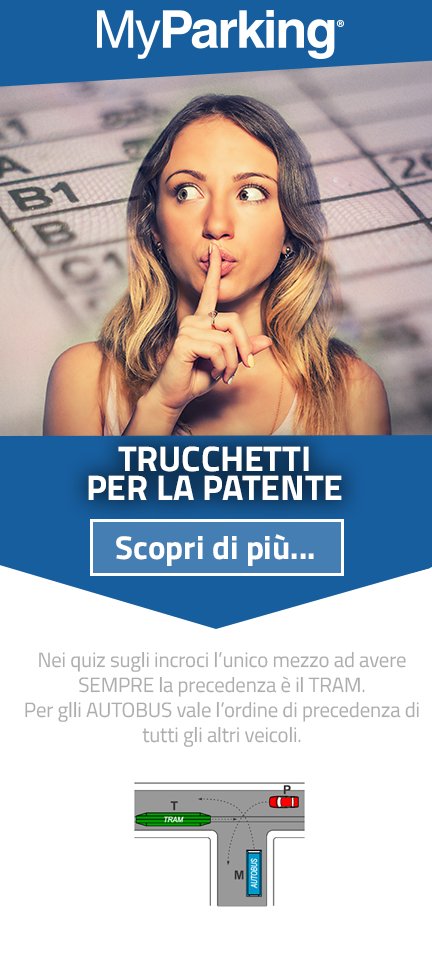 Oggi ci sentiamo buoni e vi sveliamo un "trucchetto" per la patente sulle precedenze agli incroci. Scoprite di quale si tratta cliccando sull'immagine! 👇
Lo conoscevate!? 😉 Per il parcheggio invece niente trucchetti: con #MyP vai sul sicuro! 😄 ---> bit.ly/MyParking_onli…